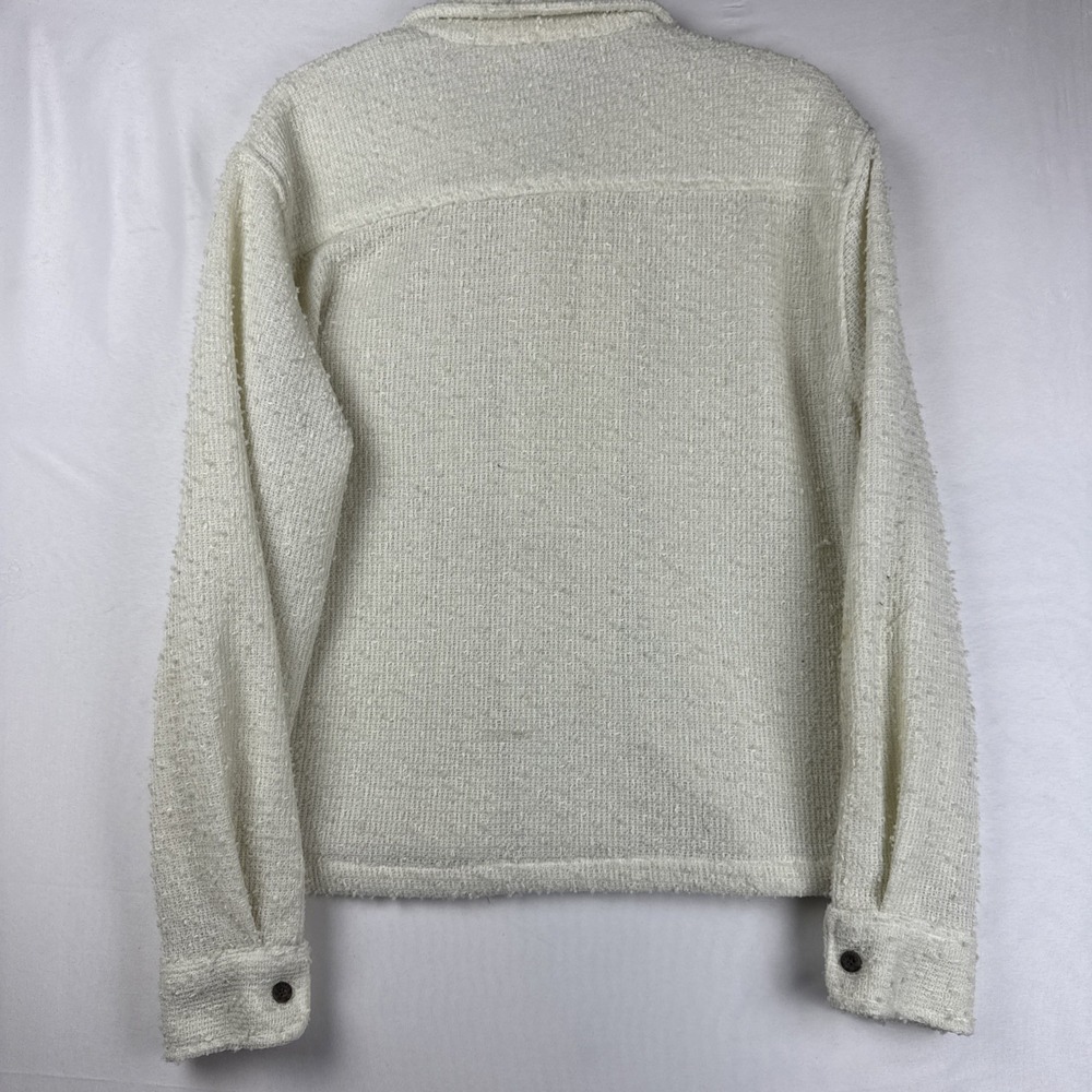 PacSun Womens Small Cream Textured Utility‎ Jacket Button Front Shacket - Picture 2 of 9